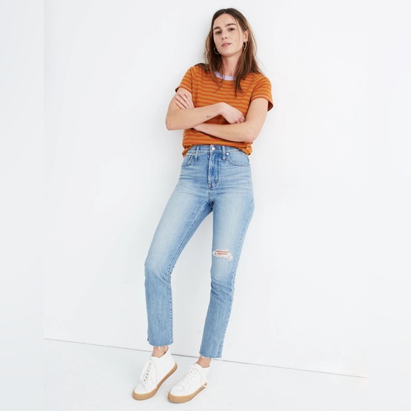 Madewell Denim - Madewell The Perfect Vintage Crop Jean in Rosabelle Wash Womens Size 30
